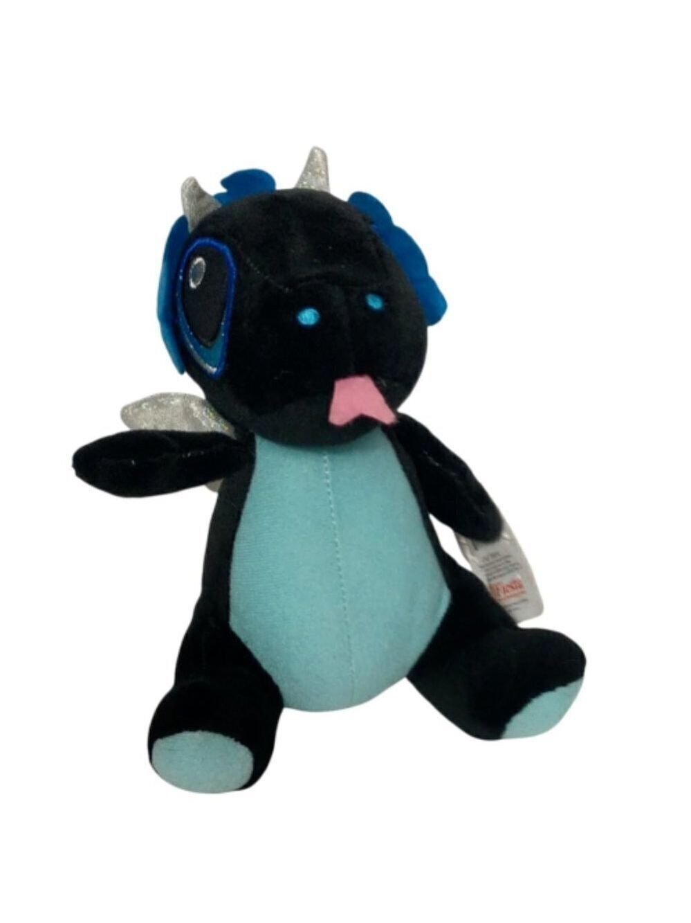 Fiesta Comet Black Sparkly Plush Stuffed Animal 7 Inch